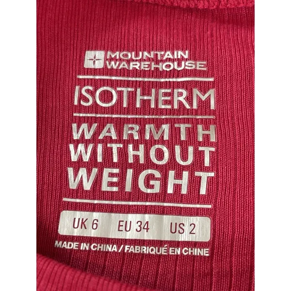 Mountain Warehouse Isotherm Womens Base Layer Thermal Top Pink Long Sleeve 2 - Image 5
