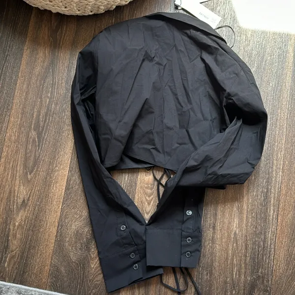Zara Black Crop Top - Image 5