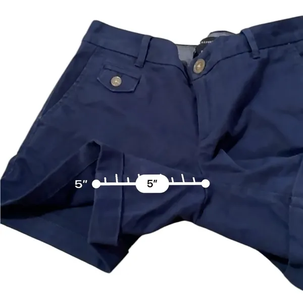 Banana Republic We Roll Up Mid Rise Shorts‎ in Comet Blue Sz 0 - Image 9