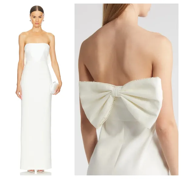 NEW LIKELY Helen Strapless Gown in White Size 8 - Image 17