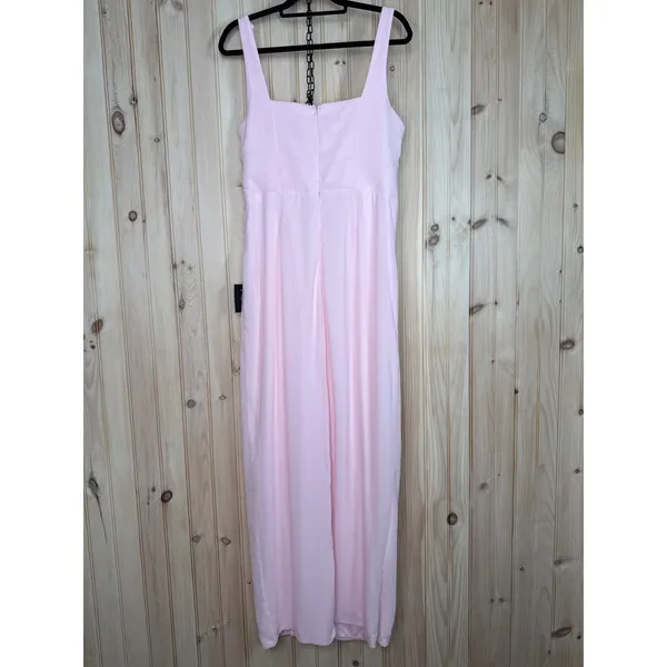 NWT Lulus Glamorous Disposition Light Pink Ruched Maxi Dress Bridesmaid Size XL - Image 6