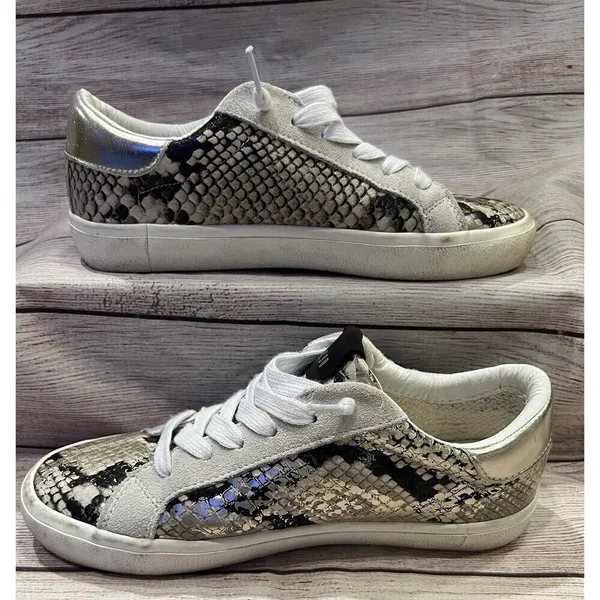 Steve Madden womens philosophy gold snake Star sneakers Size 7 - Image 3