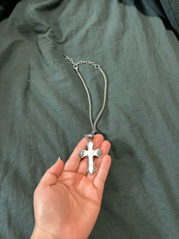 Sterling Silver Cross Necklace - Image 3