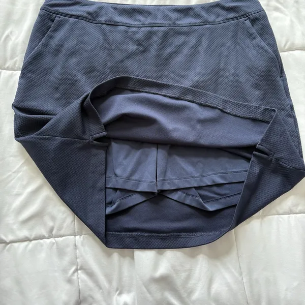 Greg Norman Skort Skirt Womens Large‎ Blue Pockets Activewear Golf Tennis Preppy - Image 6