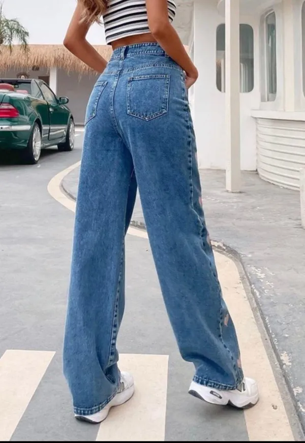 Straight Leg Jeans Blue Size XS - Image 2