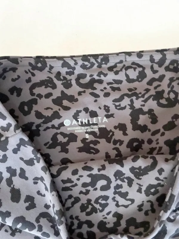 Athleta Leopard Elation Ultra High Rise Tight - Gray Black - Size Small - Image 7