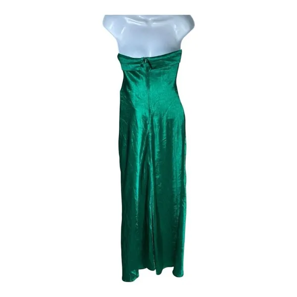 Runaway the label LEILA SLIP DRESS emerald XS NWT‎ holidays party - Image 4