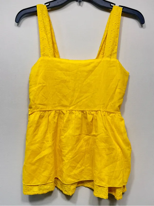 Aqua 100% cotton EYELET BABYDOLL TOP, XS nwot - Image 6