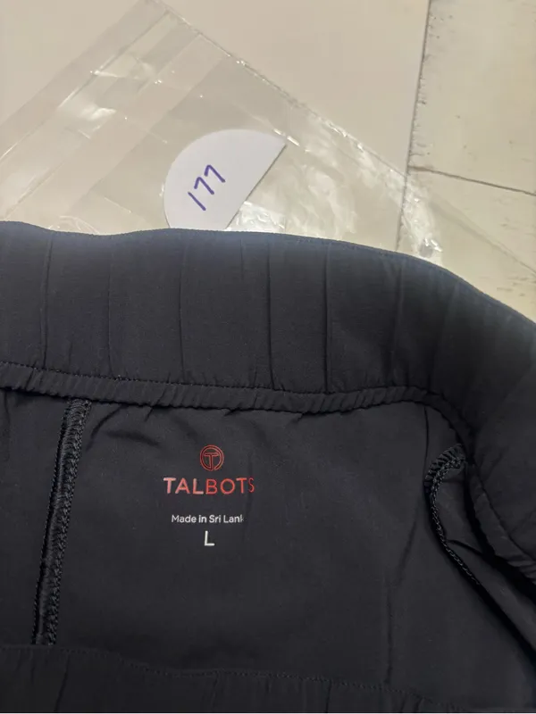 Talbots Pants Large Black Straight Leg Stretch Career Everyday Classic Pockets - Image 7
