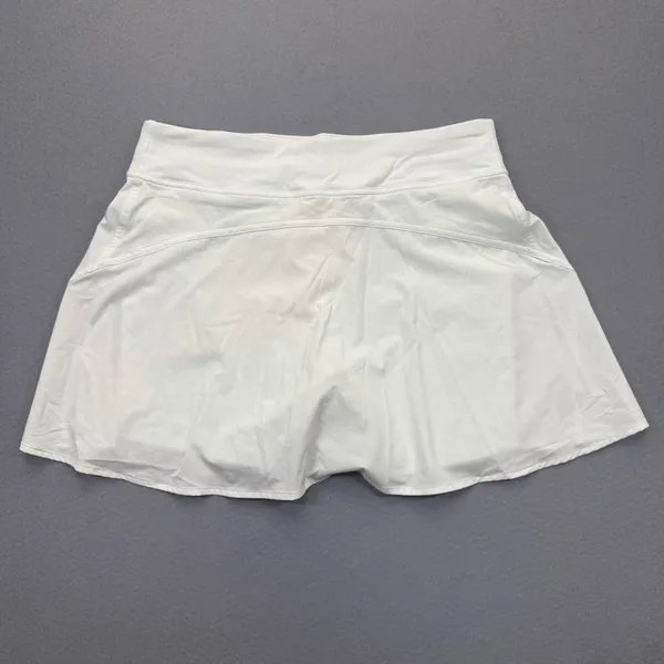 Lululemon Pace Rival Skirt Tall White Tennis Running Skort Size‎ 8 LW8AJGS - Image 9