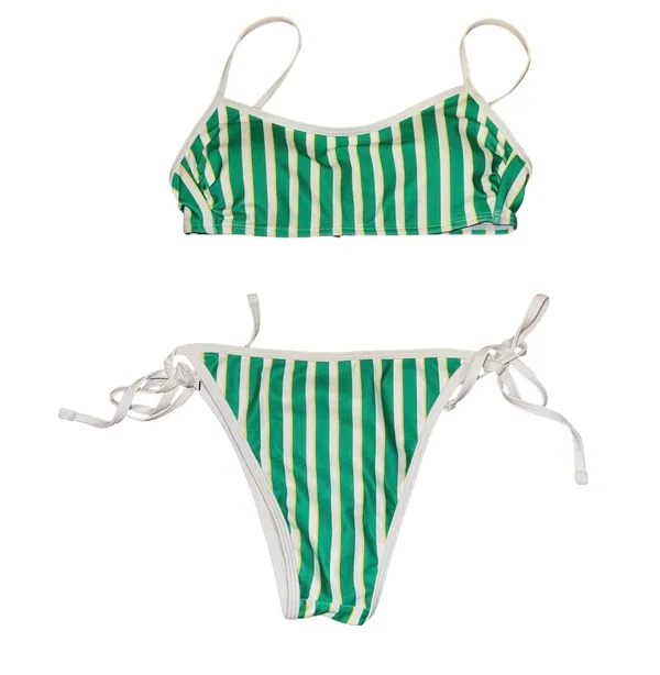 No Boundaries Sporty stripe bikini set - Image 7