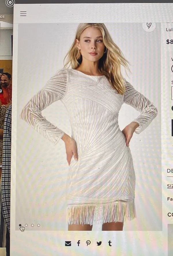 Lulus White Formal Dress - Image 3