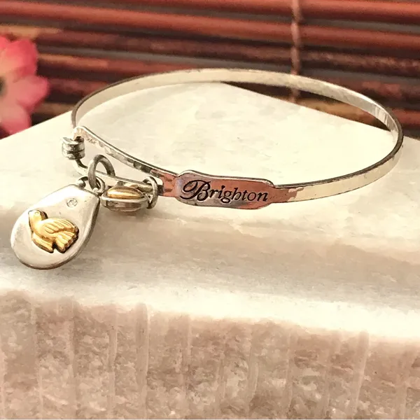 Brighton Bangle Bracelet with Dove Charm - Image 6