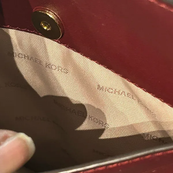 Michael Kors Burgundy Crossbody Bag - Image 7