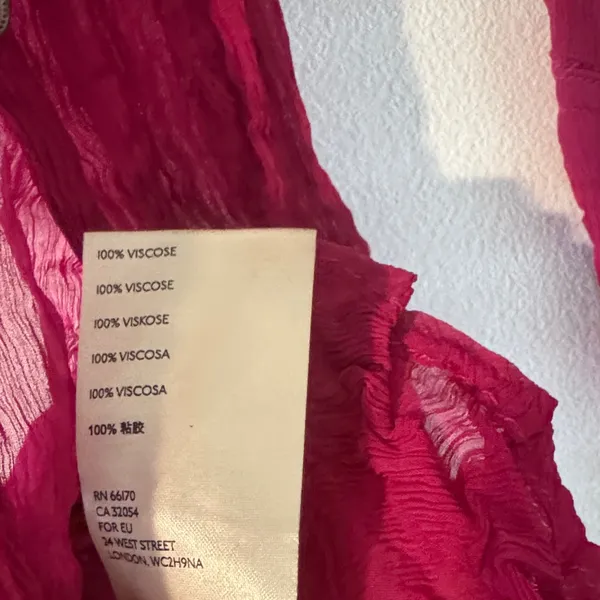 We The Free Open Front Button-Accent Sheer Top/Cover Up in Deep Magenta - Image 5