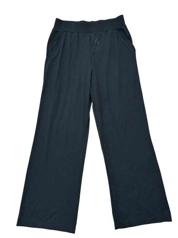 ALO Yoga All Star Wide Leg Mesh Sheer Athleisure Pants in Black RARE Sz. Small - Image 5