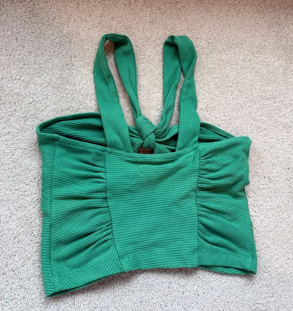 Urban Outfitters Top Crop Green Cutout - Image 3