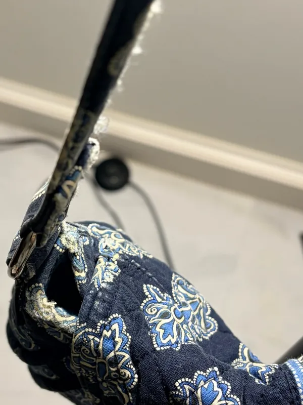 Vera Bradley Quilted Paisley Crossbody Bag - Black - Image 6