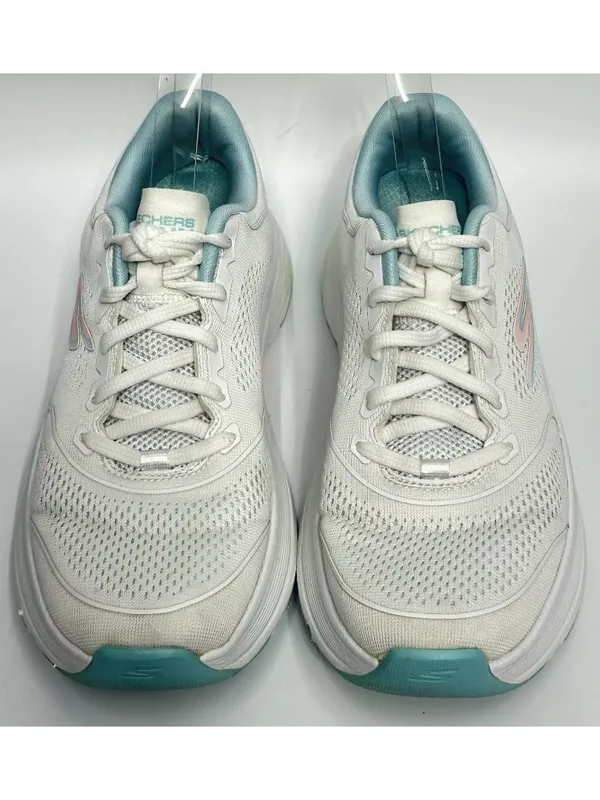 Skechers GOrun Max Cushion Slip-ins Shoes Womens Size 7.5 White Aqua 128923 EXC - Image 3