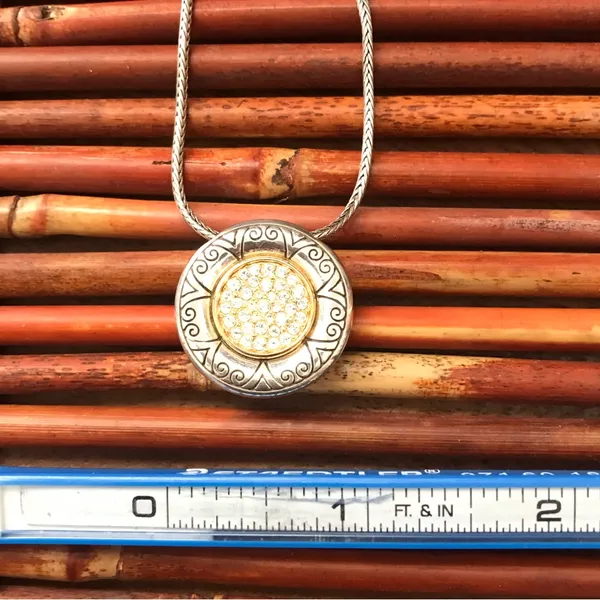 Brighton Reversible Pave Crystal Circle Necklace - Image 10