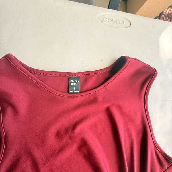 Elegant burgundy Women's Dress - Image 3
