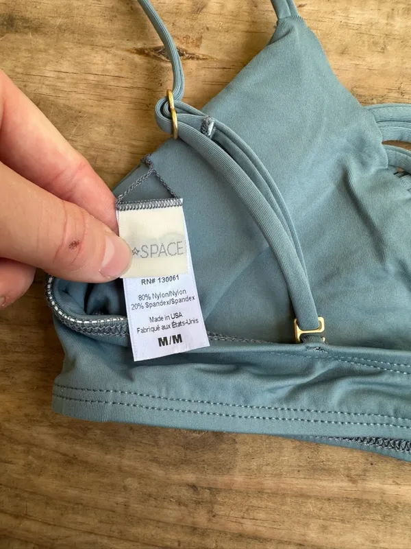 NWOT L*Space Jaime bikini top grey - Image 4