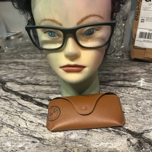 Ray-Ban Women’s Black Frame Glasses with Brown Case FRAME AND CASE ONLY - Image 6