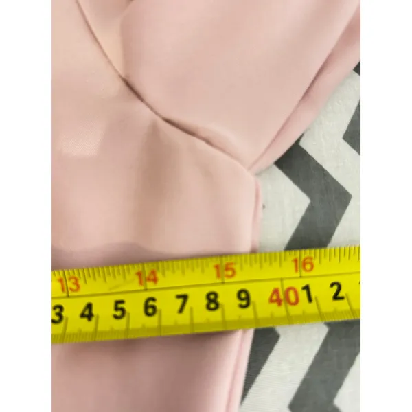 Pinar Şems Pink Long Sleeve Pleated Maxi Dress with Ruffle Neck – Small (EU 36) - Image 6