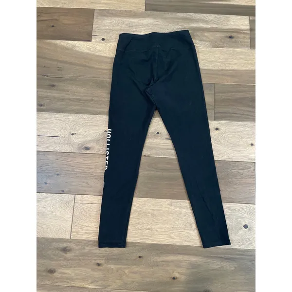Hollister Black Cotton Leggings Size M Athleisure - Image 7