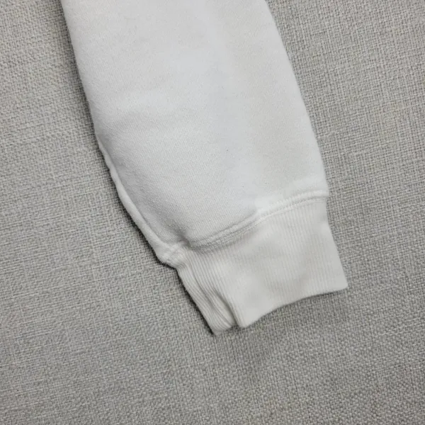 Billabong Windy Palms Womens Sweatshirt Size M White DIY Raw Cut Hem Crop Hoodie - Image 9