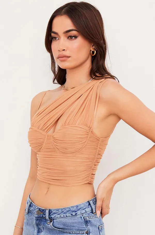 House Of CB eliana corset ruched top. Size Small - Image 4