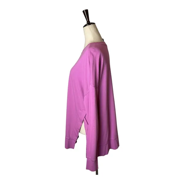 Sweaty Betty Sweatshirt Women Medium Pink Purple After Class Split‎ Hem Yoga - Image 5