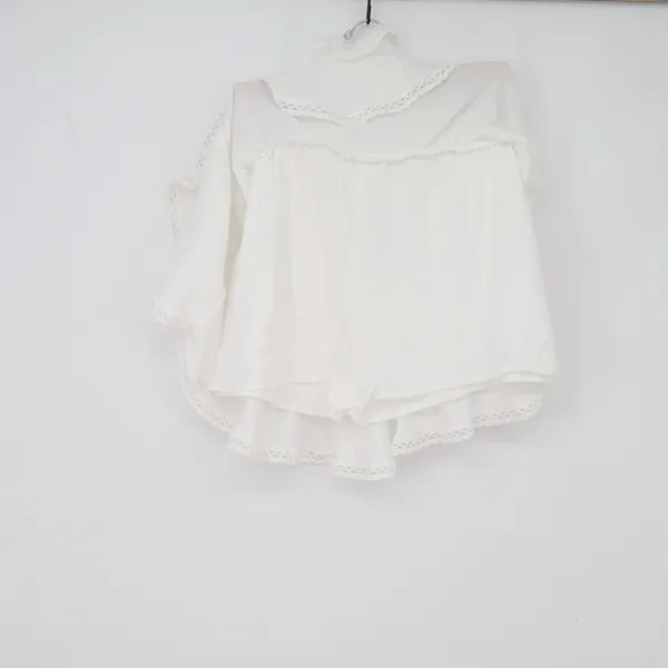 Unbranded Skort Womens 2XL Ruffle Tiered White Eyelet Lace Trim Mini Excellent - Image 3