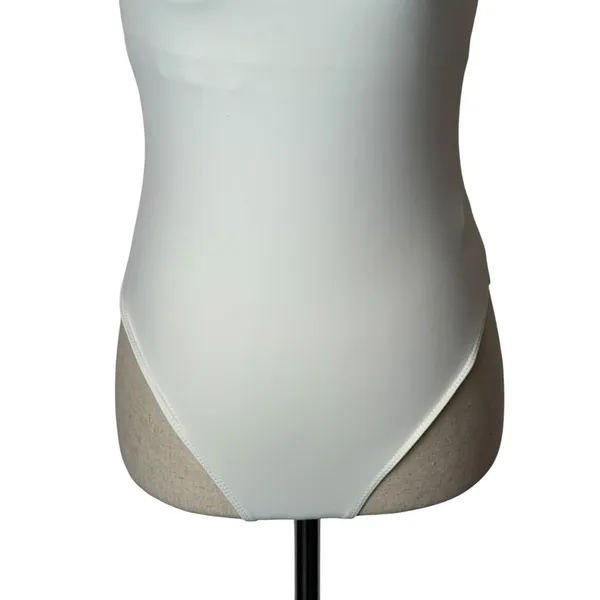 Good American Bodysuit Womens Small White Scoop‎ Neck Adjustable Straps Layering - Image 6
