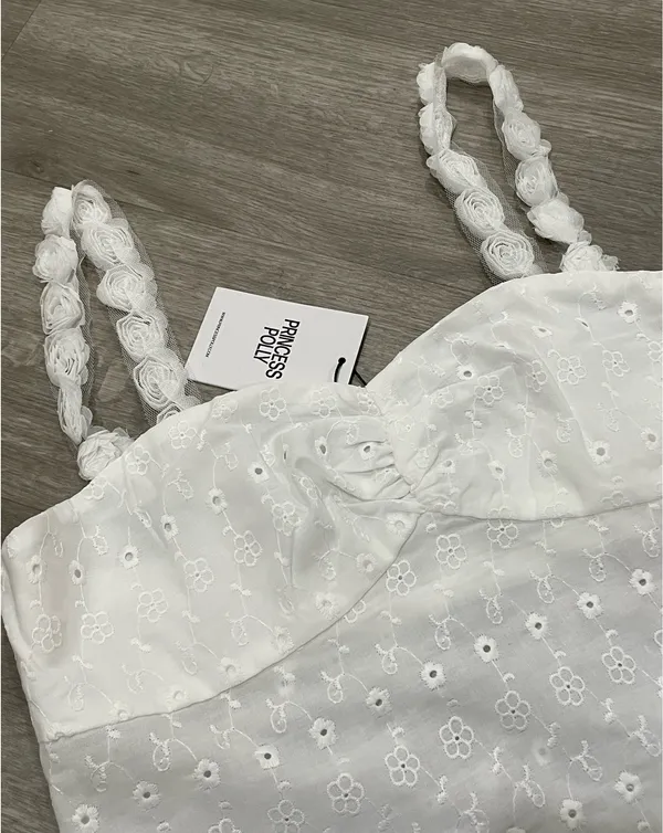 Princess Polly White Tank Top - Image 4
