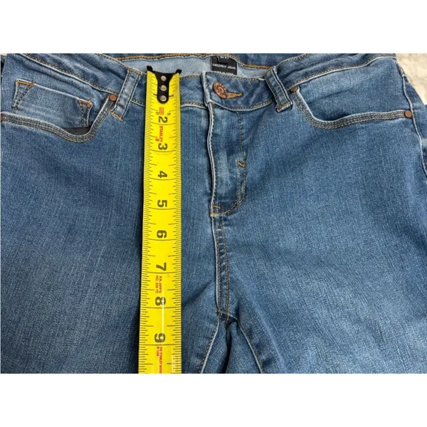 Sincerely Jules Blue Flare Jeans Mid Wash Wide Leg mid rise size 5/27 casual - Image 3