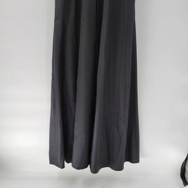 Alfred Sung Maxi Dress Womens 8 Black Ballet Top Taffeta Skirt V-Neck 3/4 Sleeve - Image 15