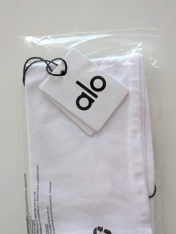 Alo Yoga Performance Conquer Headband White One Size Unisex Yoga A0518U NWT - Image 4