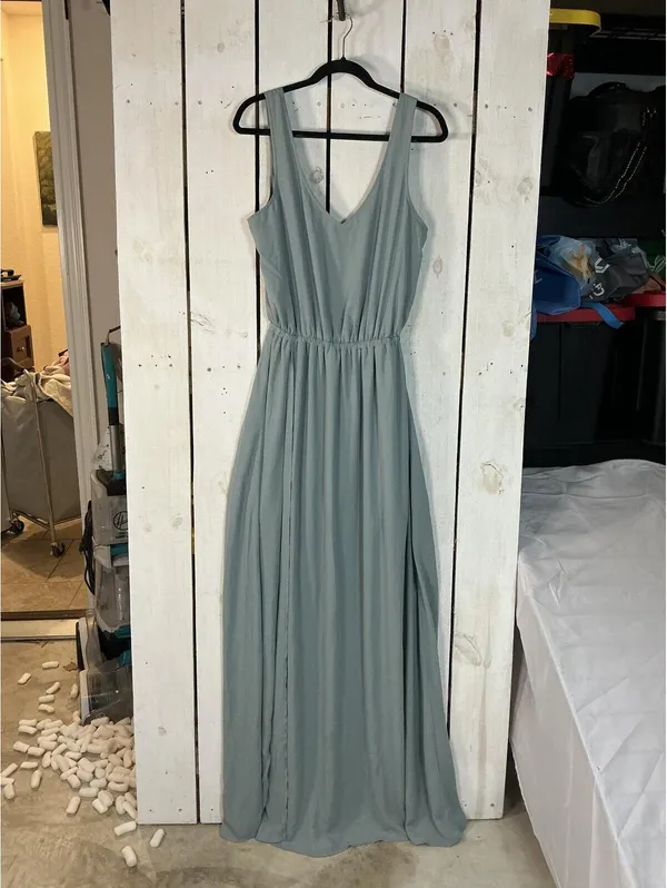 Show Me Your Mumu Sage Green Maxi Dress with Side Slit - Image 7