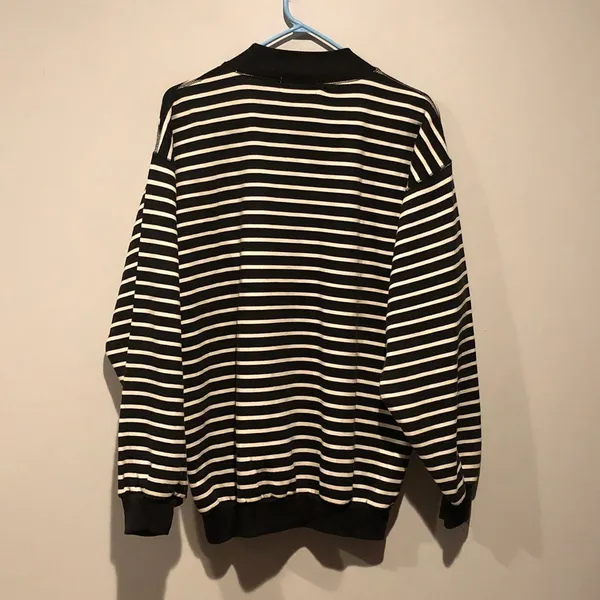 Vintage Sears Roebuck and Co. Striped Crewneck Sweater - Image 4