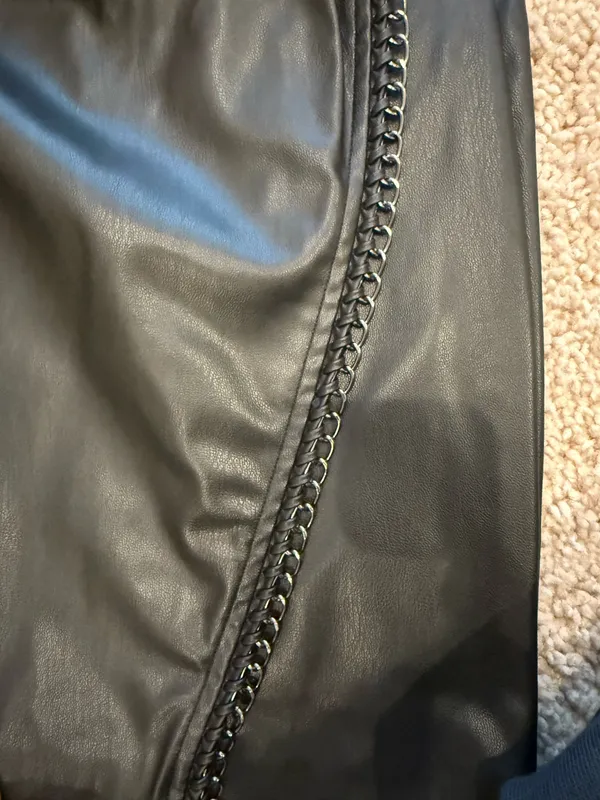 ZARA Leather Strapless Dress - Image 3