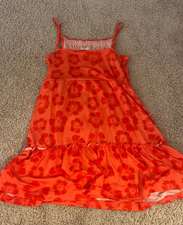Dress Hawaiian Print Red Size L - Image 2