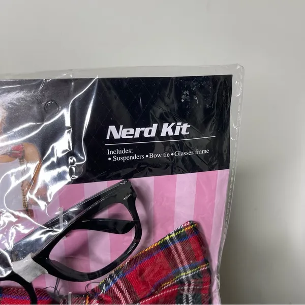 New Halloween accessories Nerd Kit glasses bow tie suspenders - Image 2