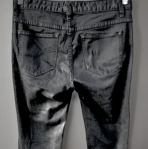 Free People High Rise Busted Skinny Stretch Carbon Jeans, 27 inseam/32 waist - Image 8