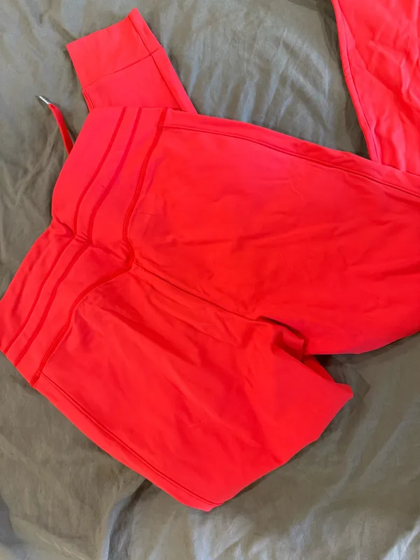 Halara Bright Red Cuffed Joggers/Scrubs - Image 2