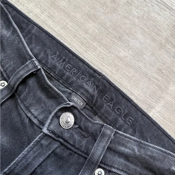 •AMERICAN EAGLE• SUPER HIGH RISE ANKLE STRAIGHT JEANS - Image 6
