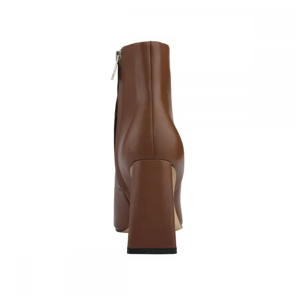 Marc Fisher Kulika Leather Pointed Toe Boots, Med Natural, Size 10 New w/o Box - Image 6