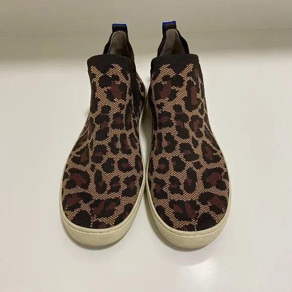 Rothy's Chelsea Boot Sneaker Wildcat Leopard Cheetah Print‎ Size 11.5 - Image 2