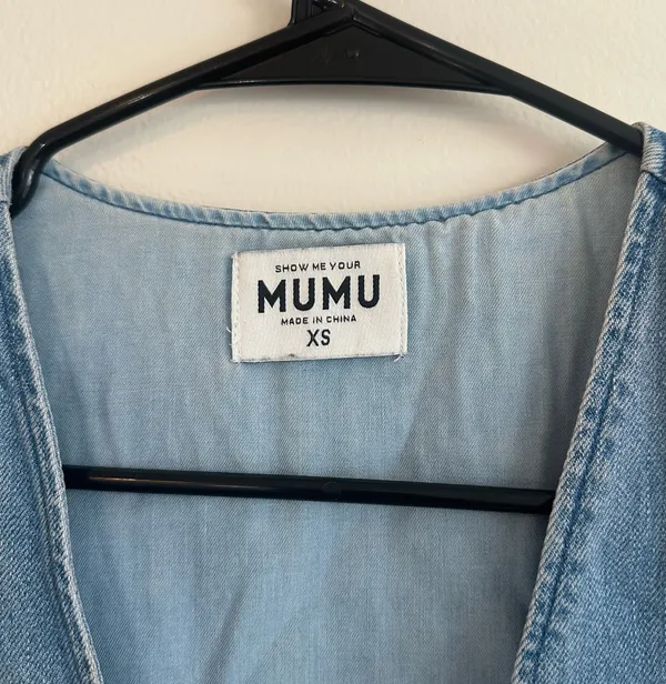 Show Me Your Mumu Saltwater Blue Denim Vest - Image 4