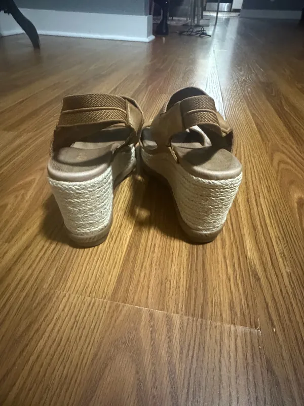 SOREL Joanie II chunky wedge sandals slingback comfort 7.5 - Image 3